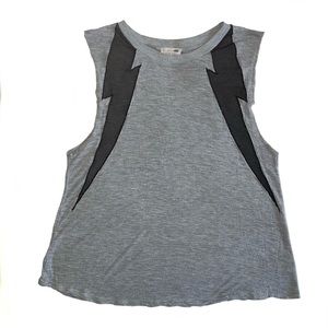 Grunge Mesh Cut Off Tanktop